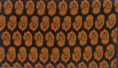 Green Ajrakh Inspired Screen Printed Fabric - SSEthnics