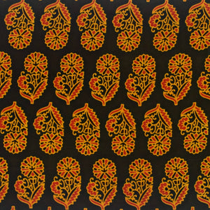 Green Ajrakh Inspired Screen Printed Fabric - SSEthnics