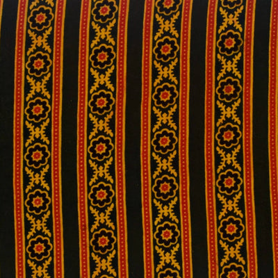 Green Ajrakh Screen Printed Fabric - SSEthnics