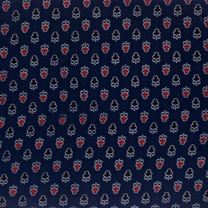 Blue Ajrakh Screen Printed Fabric - SSEthnics