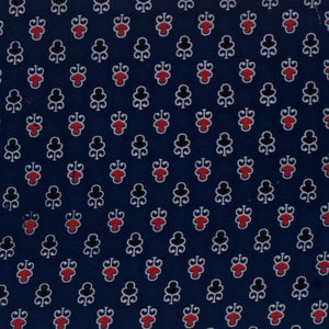 Blue Ajrakh Screen Printed Fabric - SSEthnics